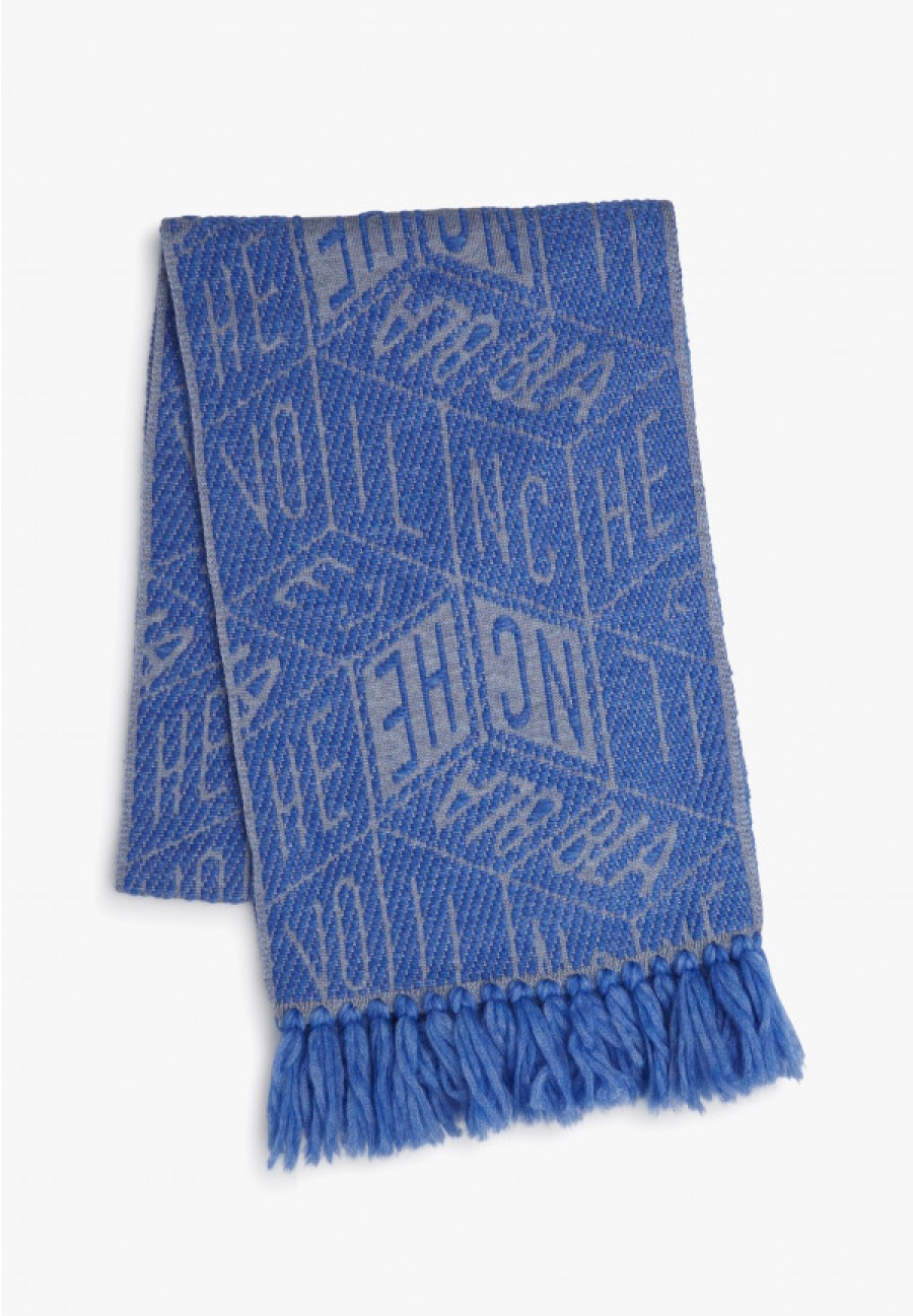 Woman Voile Blanche | Warmy - Scarf In Wool - Blue-Grey - Accessories - Woman