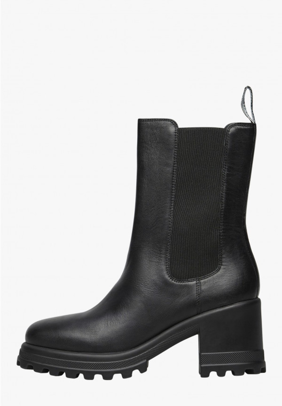 Woman Voile Blanche | Claire 04 - Nappa Leather Boots - Black - Shoes - Woman