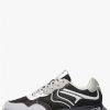 Man Voile Blanche | Shine. - Leather And Fabric Sneakers - Black-Grey - Shoes - Man