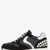 Woman Voile Blanche | Sneakers In Leather And Nylon Black -Maran S