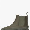 Woman Voile Blanche | Beth Strip - Leather And Suede Boots - Army Green - Shoes - Woman