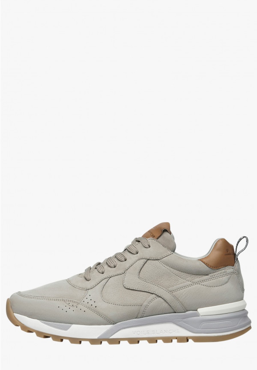 Man Voile Blanche | Magg - Nubuck Leather Sneakers - Beige - Shoes - Man