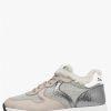 Woman Voile Blanche | Maran Fur - Suede And Wool Sneakers - Grey-Beige - Shoes - Woman