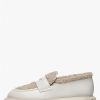 Woman Voile Blanche | Grenelle Mok Fur - Patent Leather And Wool Mocassins - Off White - Shoes - Woman