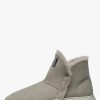 Woman Voile Blanche | Land - Suede Ankle Boots - Grey - Shoes - Woman