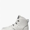 Woman Voile Blanche | Edi Lux Fur - Leather Ankle Sneakers - Off White - Shoes - Woman