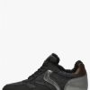 Woman Voile Blanche | Julia Fur - Sheepskin-Lined Sneakers - Black - Shoes - Woman