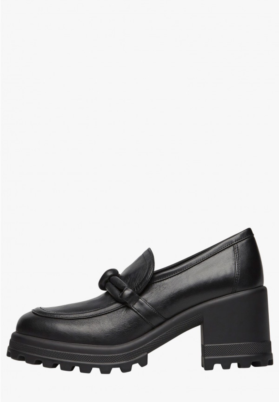 Woman Voile Blanche | Carine - Leather Boots - Black - Shoes - Woman