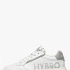 Woman Voile Blanche | Hybro 2 Woman - Bio-Based Leather Sneakers - White-Grey - Shoes - Woman