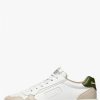 Man Voile Blanche | Hybro City Man - Bio-Based Leather Sneakers - Ice-White-Green - Shoes - Man