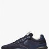 Man Voile Blanche | Qwark Hype Man - Leather And Fabric Sneakers - Navy - Shoes - Man