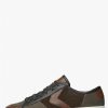 Man Voile Blanche | Sooper - Leather And Suede Sneakers - Brown-Army Green - Shoes - Man