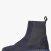 Woman Voile Blanche | Beth - Suede Ankle Boots - Blue - Shoes - Woman