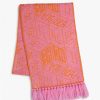 Woman Voile Blanche | Warmy - Scarf In Wool - Fuchsia-Orange - Accessories - Woman