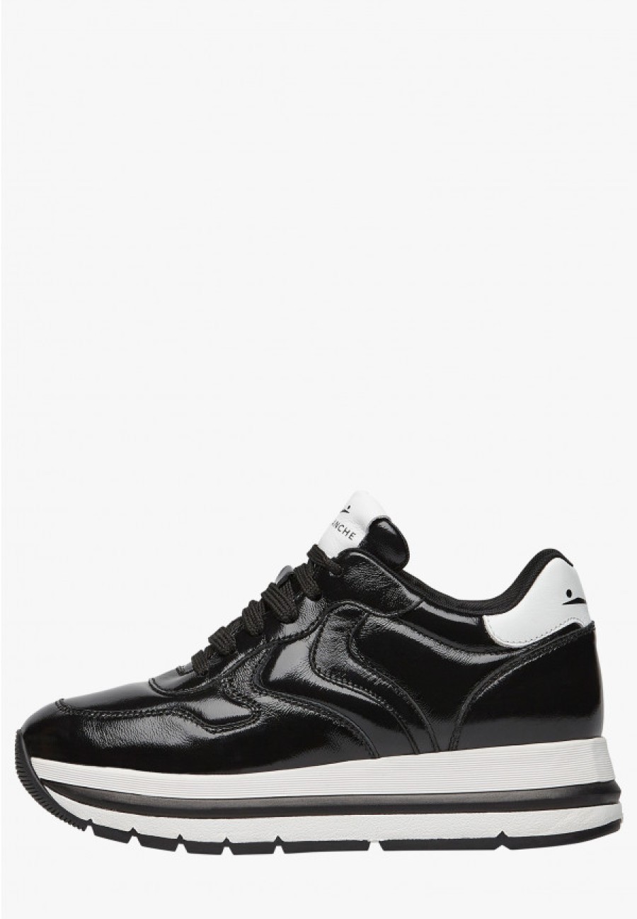 Woman Voile Blanche | Maran Pump - Leather Sneakers - Black - Shoes - Woman