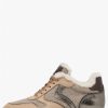 Woman Voile Blanche | Shearling-Lined Sneakers Beige -Julia Fur