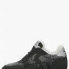 Woman Voile Blanche | Julia Fur - Suede And Felt Sneakers - Black-Grey - Shoes - Woman