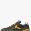 Man Voile Blanche | Qwark Hype Man - Leather And Fabric Sneakers - Army Green - Shoes - Man