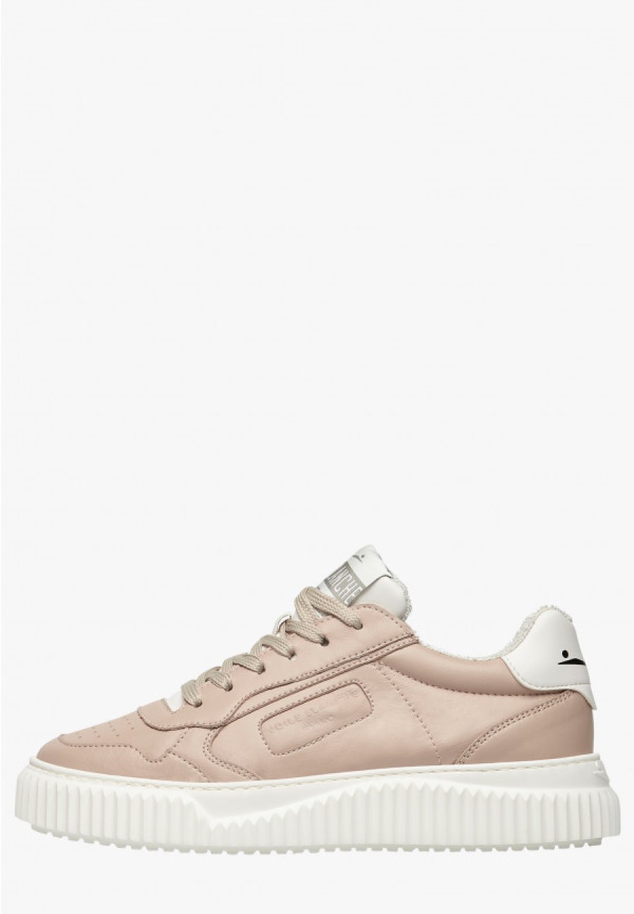 Woman Voile Blanche | Hybro City Woman - Bio-Based Leather Sneakers - Ice-White - Shoes - Woman