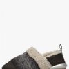 Woman Voile Blanche | Qwark Slip Fur Woman - Suede And Wool Sneakers - Black - Shoes - Woman