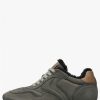 Man Voile Blanche | Liam Pump Fur - Nubuck Leather Sneakers - Charcoal Grey - Shoes - Man