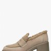 Woman Voile Blanche | Tani - Suede And Wool Ankle Boots - Beige - Shoes - Woman