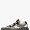 Man Voile Blanche | Qwark Hype Fur Man - Suede And Fabric Sneakers - Dove Grey - Shoes - Man